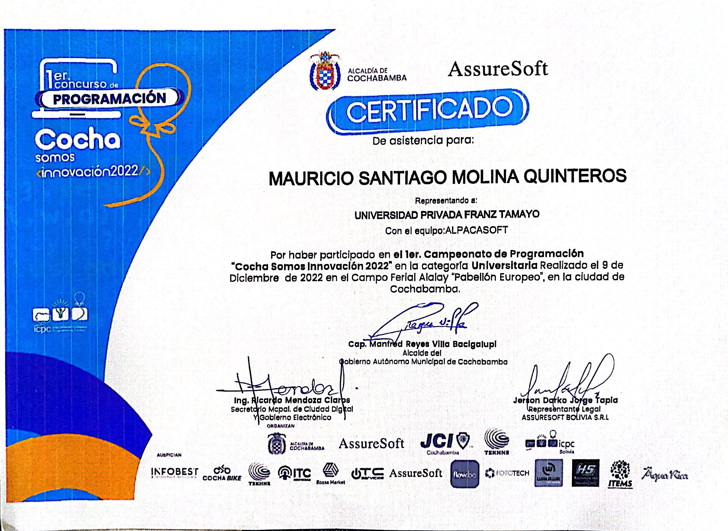 AssureSoft - 1st Programming Championship - 2022